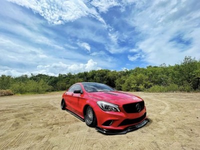 The extreme low lying Mercedes-Benz cla stancenation is popular